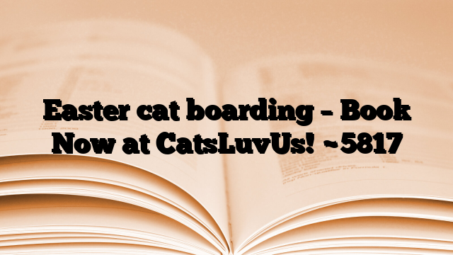 Easter cat boarding – Book Now at CatsLuvUs!