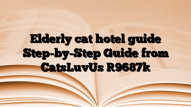 Elderly cat hotel guide Step-by-Step Guide from CatsLuvUs