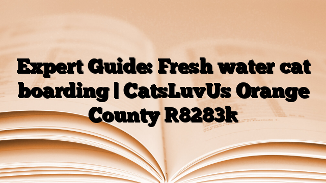 Expert Guide: Fresh water cat boarding | CatsLuvUs Orange County