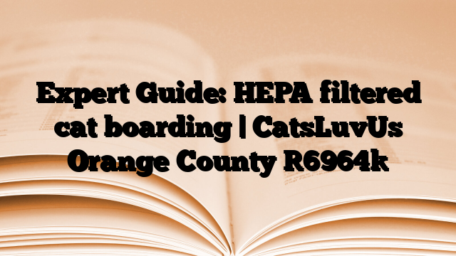 Expert Guide: HEPA filtered cat boarding | CatsLuvUs Orange County