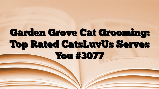 Garden Grove Cat Grooming: Top Rated CatsLuvUs Serves You