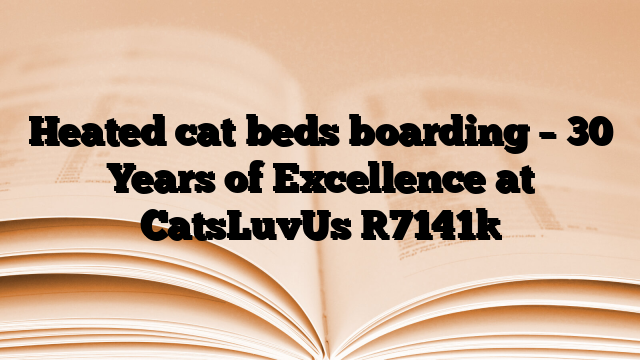 Heated cat beds boarding – 30 Years of Excellence at CatsLuvUs