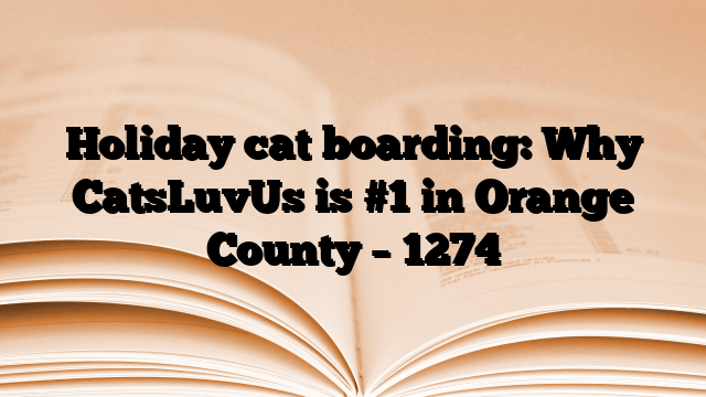 Holiday cat boarding: Why CatsLuvUs is #1 in Orange County