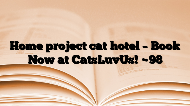 Home project cat hotel – Book Now at CatsLuvUs!