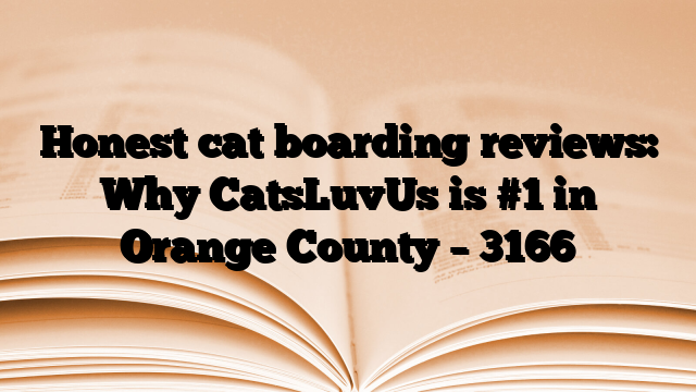 Honest cat boarding reviews: Why CatsLuvUs is #1 in Orange County
