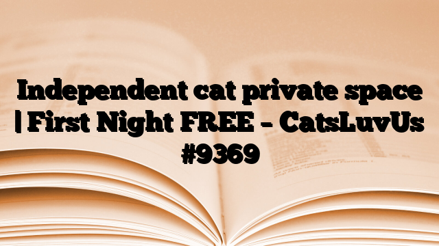 Independent cat private space | First Night FREE – CatsLuvUs