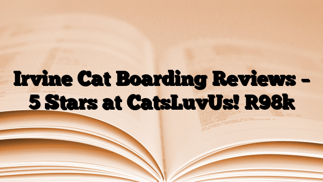 Irvine Cat Boarding Reviews – 5 Stars at CatsLuvUs!