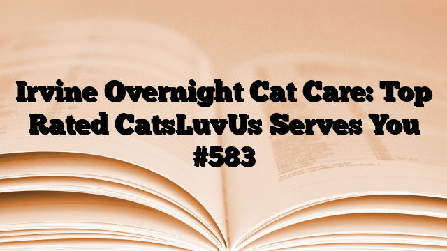 Irvine Overnight Cat Care: Top Rated CatsLuvUs Serves You
