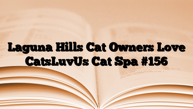 Laguna Hills Cat Owners Love CatsLuvUs Cat Spa