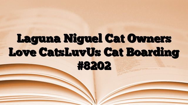 Laguna Niguel Cat Owners Love CatsLuvUs Cat Boarding