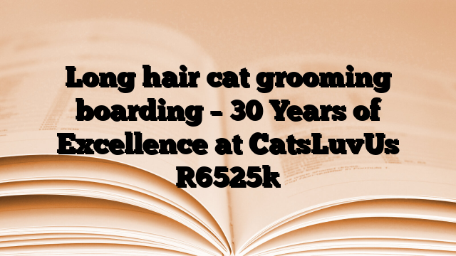 Long hair cat grooming boarding – 30 Years of Excellence at CatsLuvUs