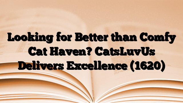 Looking for Better than Comfy Cat Haven? CatsLuvUs Delivers Excellence