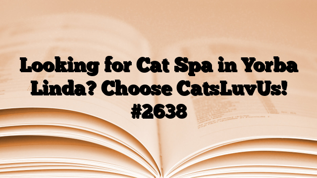 Looking for Cat Spa in Yorba Linda? Choose CatsLuvUs!