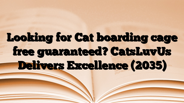 Looking for Cat boarding cage free guaranteed? CatsLuvUs Delivers Excellence