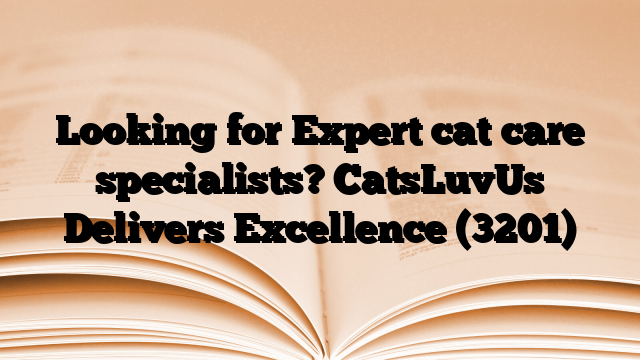 Looking for Expert cat care specialists? CatsLuvUs Delivers Excellence