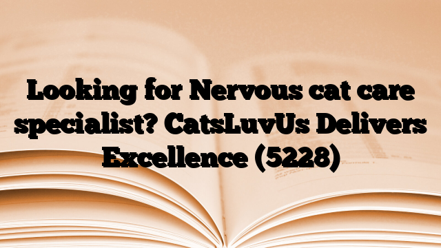 Looking for Nervous cat care specialist? CatsLuvUs Delivers Excellence