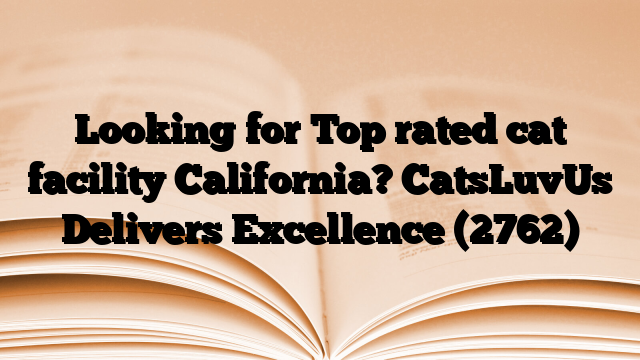 Looking for Top rated cat facility California? CatsLuvUs Delivers Excellence