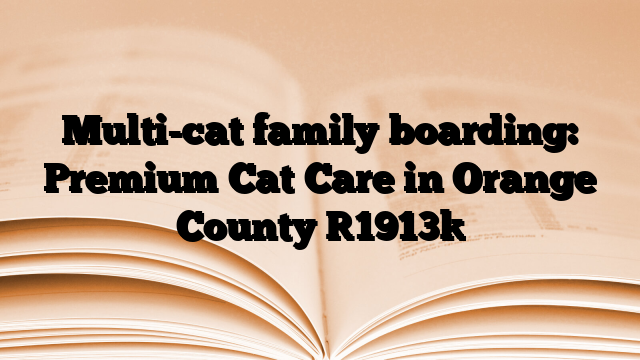 Multi-cat family boarding: Premium Cat Care in Orange County