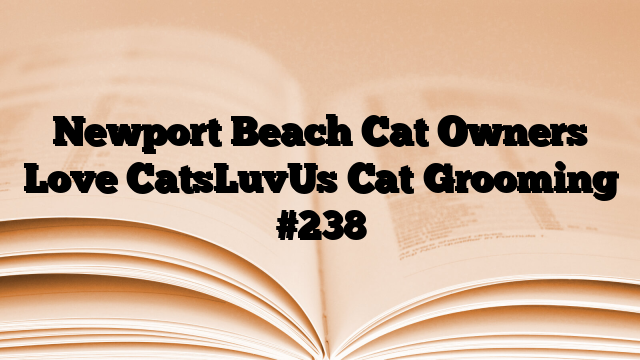 Newport Beach Cat Owners Love CatsLuvUs Cat Grooming