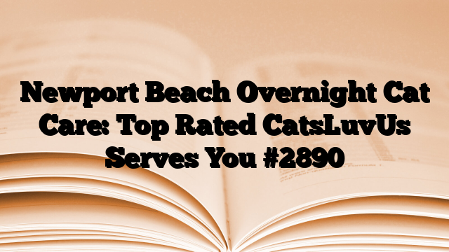 Newport Beach Overnight Cat Care: Top Rated CatsLuvUs Serves You