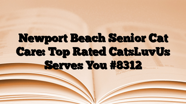 Newport Beach Senior Cat Care: Top Rated CatsLuvUs Serves You