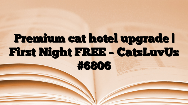 Premium cat hotel upgrade | First Night FREE – CatsLuvUs