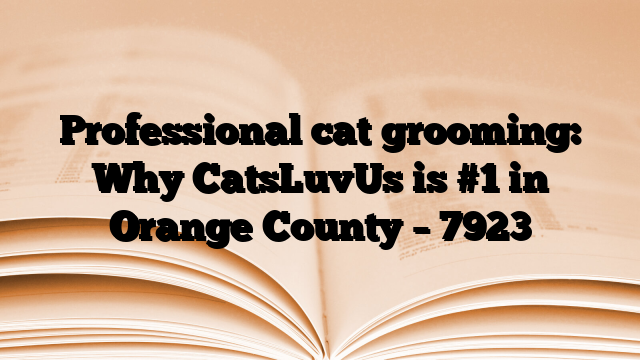 Professional cat grooming: Why CatsLuvUs is #1 in Orange County