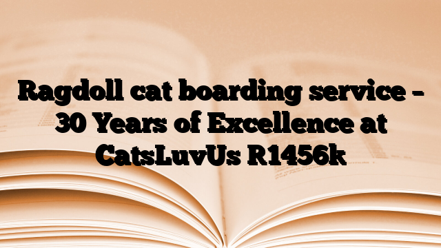 Ragdoll cat boarding service – 30 Years of Excellence at CatsLuvUs