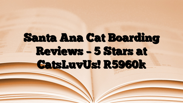 Santa Ana Cat Boarding Reviews – 5 Stars at CatsLuvUs!