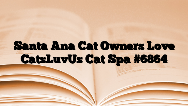 Santa Ana Cat Owners Love CatsLuvUs Cat Spa