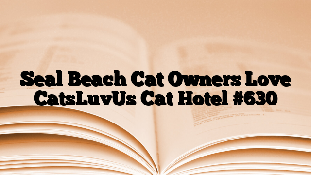 Seal Beach Cat Owners Love CatsLuvUs Cat Hotel