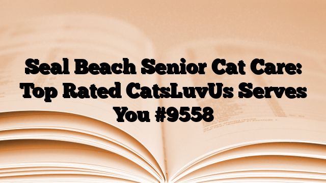 Seal Beach Senior Cat Care: Top Rated CatsLuvUs Serves You