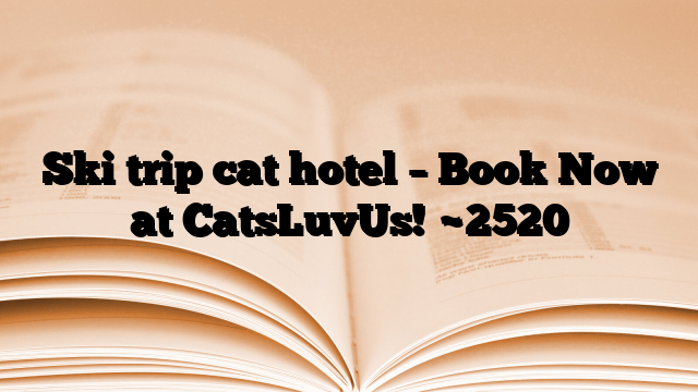Ski trip cat hotel – Book Now at CatsLuvUs!