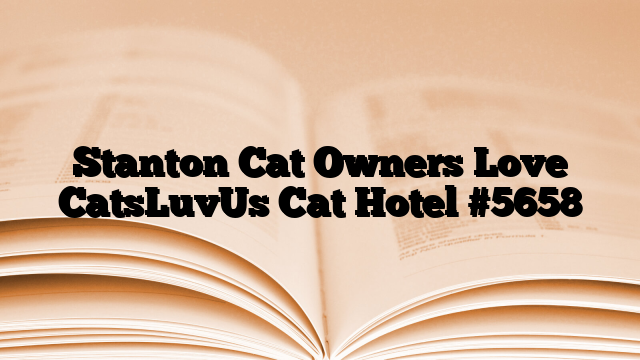 Stanton Cat Owners Love CatsLuvUs Cat Hotel