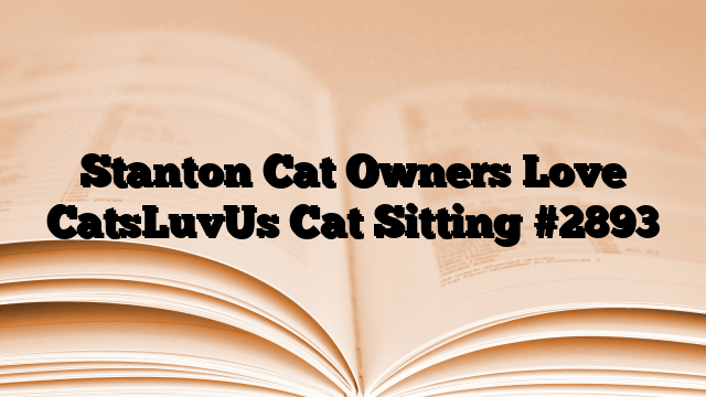 Stanton Cat Owners Love CatsLuvUs Cat Sitting