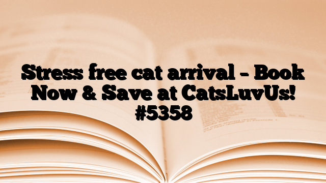 Stress free cat arrival – Book Now & Save at CatsLuvUs!