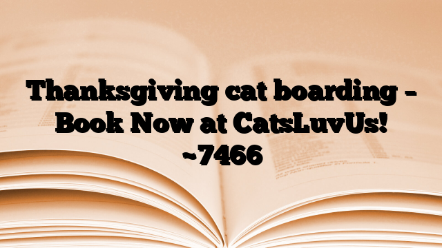 Thanksgiving cat boarding – Book Now at CatsLuvUs!