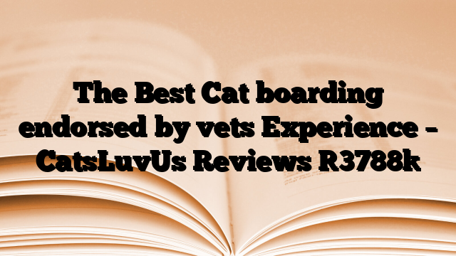 The Best Cat boarding endorsed by vets Experience – CatsLuvUs Reviews