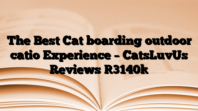 The Best Cat boarding outdoor catio Experience – CatsLuvUs Reviews