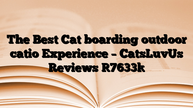 The Best Cat boarding outdoor catio Experience – CatsLuvUs Reviews