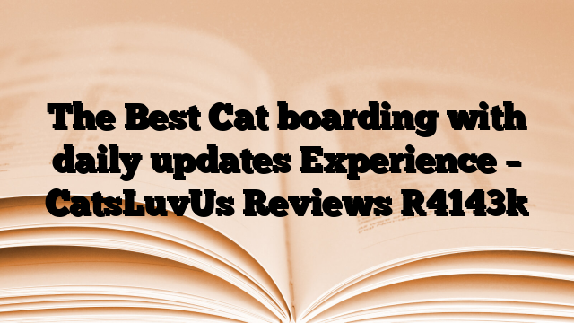 The Best Cat boarding with daily updates Experience – CatsLuvUs Reviews
