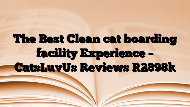 The Best Clean cat boarding facility Experience – CatsLuvUs Reviews