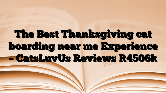 The Best Thanksgiving cat boarding near me Experience – CatsLuvUs Reviews