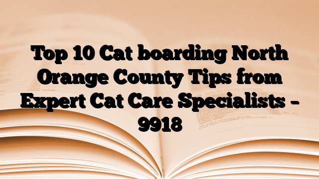 Top 10 Cat boarding North Orange County Tips from Expert Cat Care Specialists