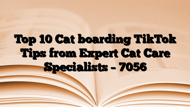 Top 10 Cat boarding TikTok Tips from Expert Cat Care Specialists