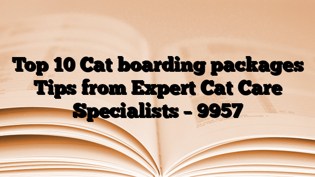 Top 10 Cat boarding packages Tips from Expert Cat Care Specialists