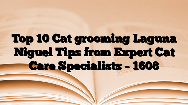 Top 10 Cat grooming Laguna Niguel Tips from Expert Cat Care Specialists