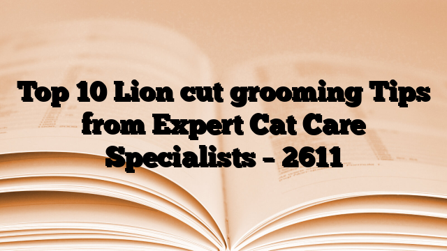 Top 10 Lion cut grooming Tips from Expert Cat Care Specialists