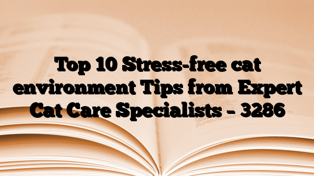 Top 10 Stress-free cat environment Tips from Expert Cat Care Specialists