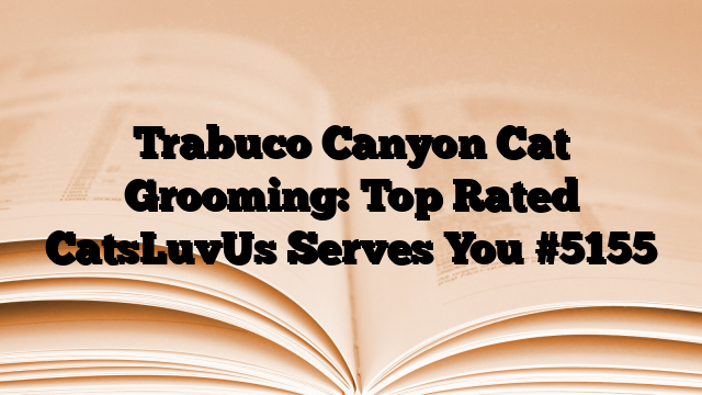 Trabuco Canyon Cat Grooming: Top Rated CatsLuvUs Serves You